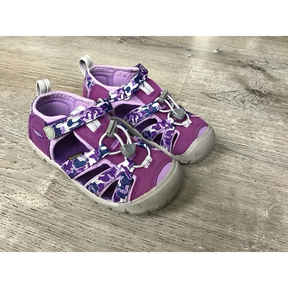 KEEN SEACAMP II CNX Girls Sandals Size 12 Youth Kids Water Shoes #1026317